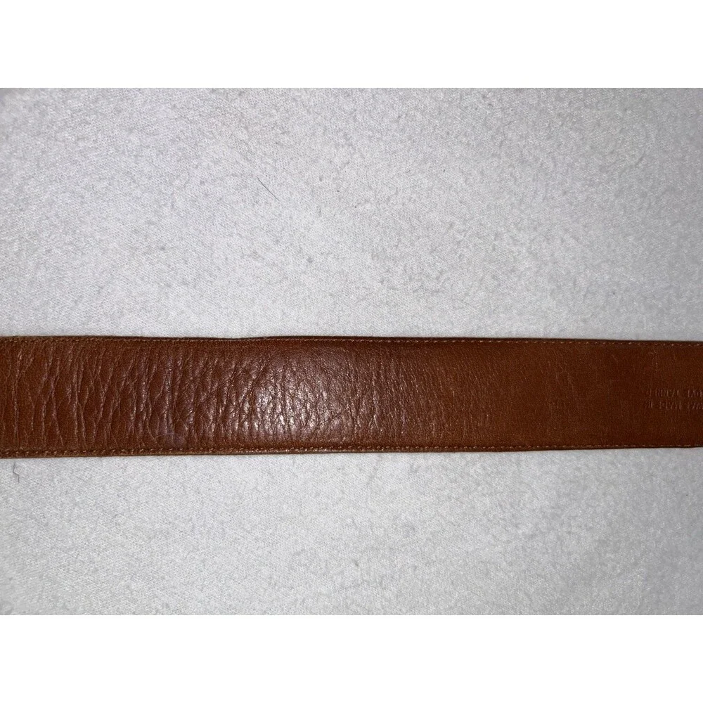 Coach Kids Medium British Tan Belt Glove Tanned Cowhide Brass Buckle 8500